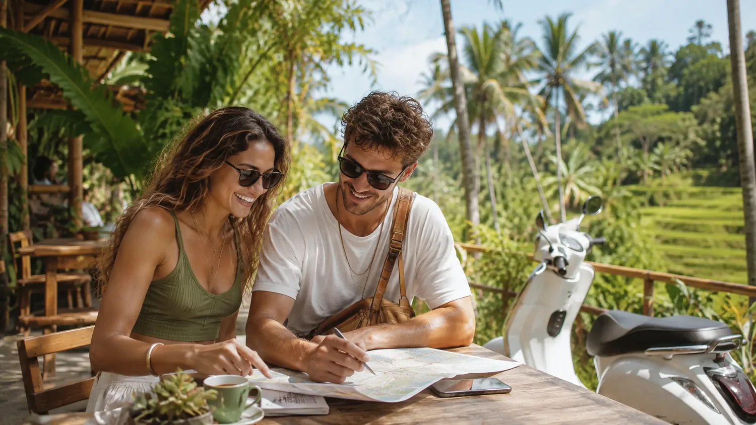 スクーターレンタル Berawa · 宿泊先へ配送 — real Bali travel scenario